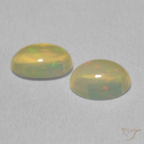Opal Gemstones in 8 x 6 mm (calibrated) Size for Sale, Opal Stones in Multicolor Color