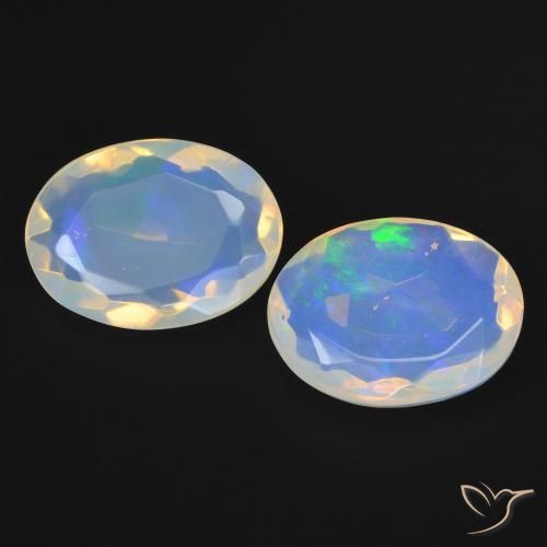2.89ctw Natural Multicolor Opal, Oval, Transparent