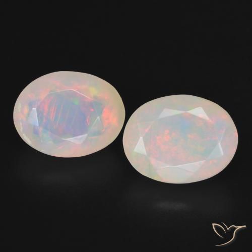 3.30ctw Natural Multicolor Opal, Oval, Translucent
