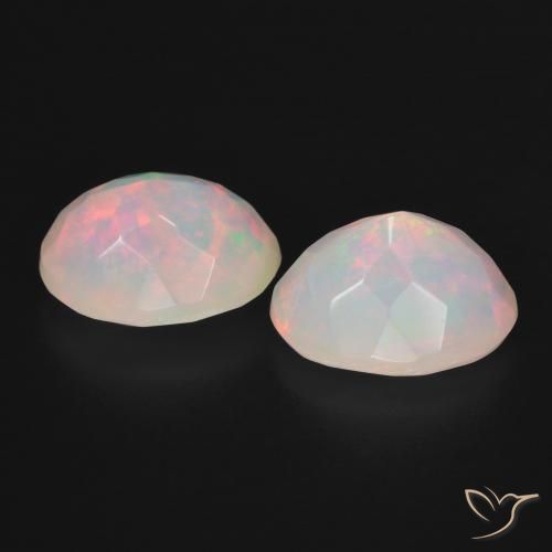 Opal Gemstones in 10 x 8 mm (calibrated) Size for Sale, Opal Stones in Multicolor Color