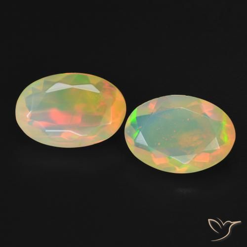 2.22 ct Oval Cut Opal, 9.8 x 6.6 mm From Australia, Photo A