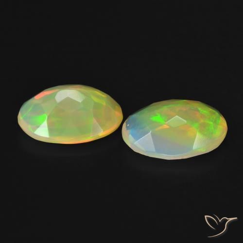 Opal Gemstones in 9.8 x 6.6 mm Size for Sale, Opal Stones in Multicolor Color