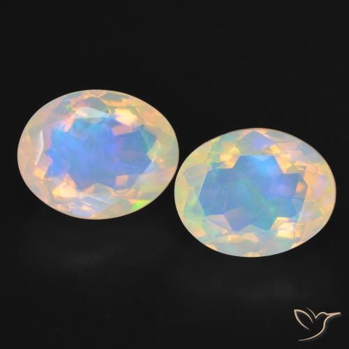 4.65 ct Oval Cut Opal, 10.5 x 8.4 mm From Australia, Photo A