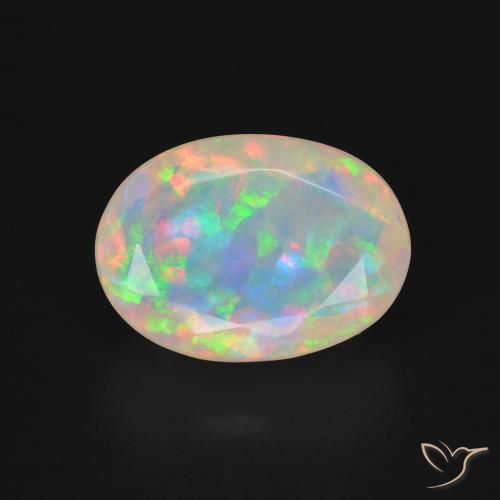 2.5 ct Oval Cut Opal, 11.8 x 8.5 mm From Australia, Photo A