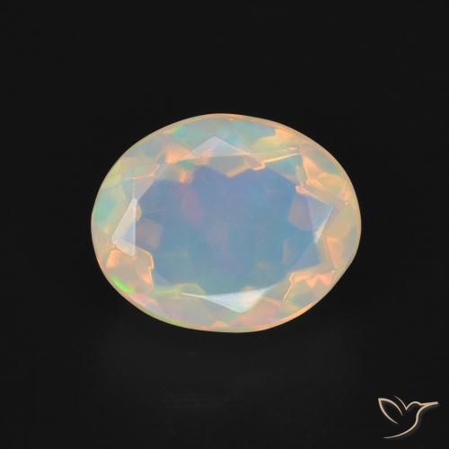 1.75ct Natural Multicolor Opal, Oval, Transparent