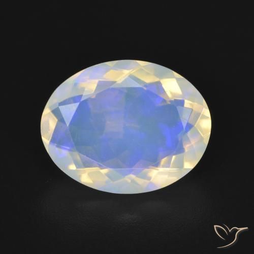 3.07ct Natural Multicolor Opal, Oval, Transparent