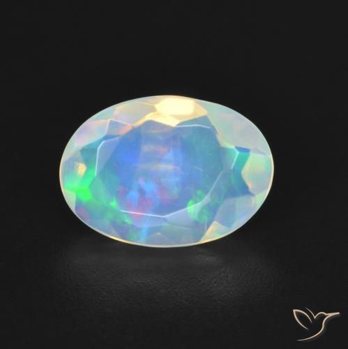 1.25 ct Oval Cut Opal, 10.4 x 7.4 mm From Australia, Photo A