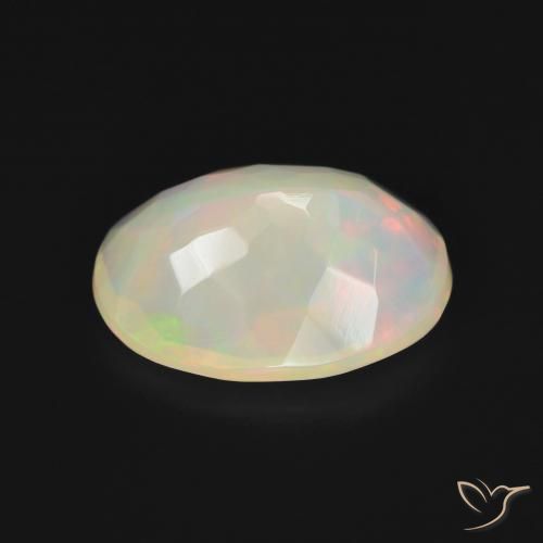 Opal Gemstone in 13.3 x 9.6 mm Size for Sale, Opal Stone in Multicolor White Color