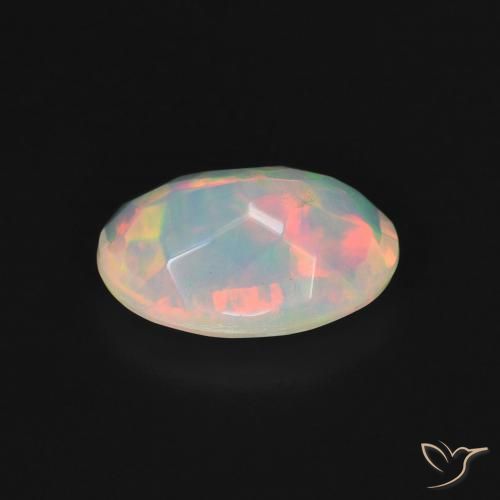 Opal Gemstone in 11.7 x 8.6 mm Size for Sale, Opal Stone in Multicolor White Color