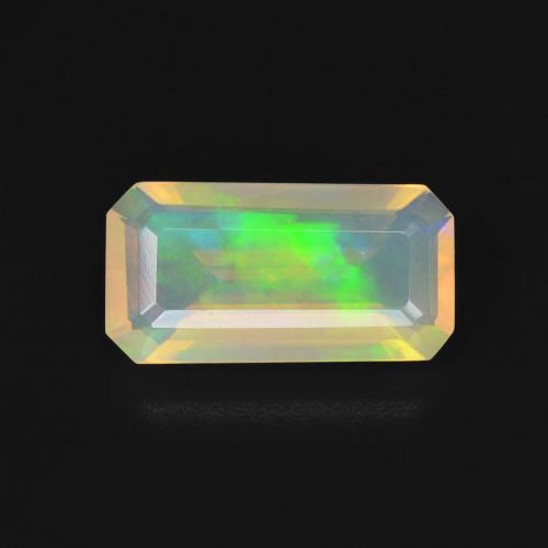 1.73 ct White Opal, 12.1 x 6.3 mm Octagon Cut From Australia, Photo A