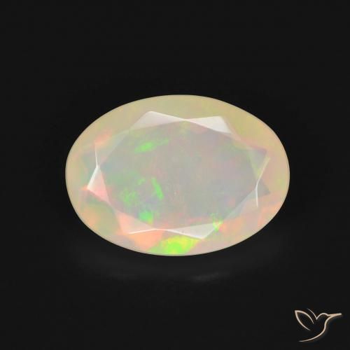 1.82ct Natural Multicolor Opal, Oval, Translucent