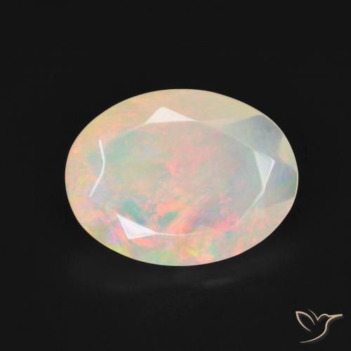 2.60ct Natural Multicolor Opal, Oval, Translucent