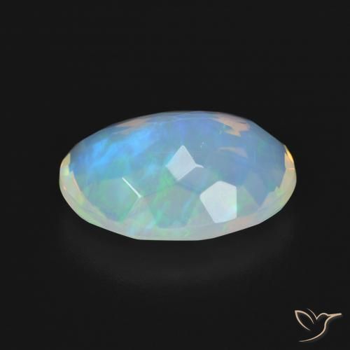 Opal Gemstone in 14 x 10 mm (calibrated) Size for Sale, Opal Stone in Bluish White Color