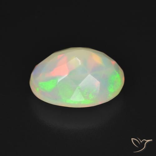 Opal Gemstone in 11 x 9 mm (calibrated) Size for Sale, Opal Stone in Multicolor White Color