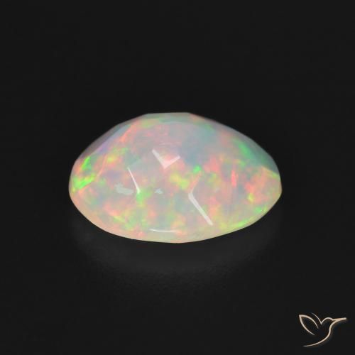 Opal Gemstone in 10 x 8 mm (calibrated) Size for Sale, Opal Stone in Multicolor White Color
