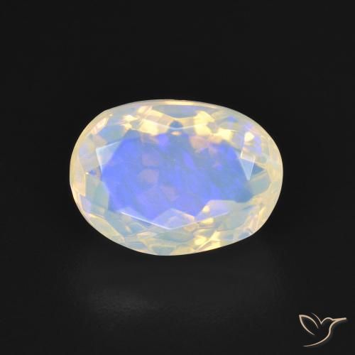 2.35ct Natural Bluish White Opal, Oval, Transparent