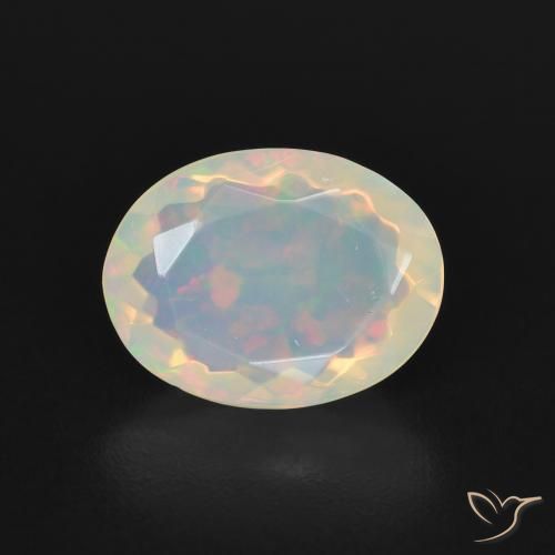 1.67ct Natural Multicolor Opal, Oval, Transparent