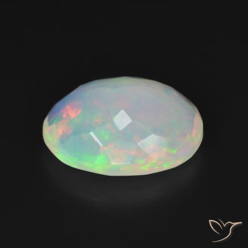 Opal Gemstone in 12.6 x 9.7 mm Size for Sale, Opal Stone in Multicolor White Color