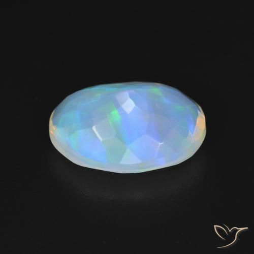 Opal Gemstone in 12.4 x 9.4 mm Size for Sale, Opal Stone in Bluish White Color