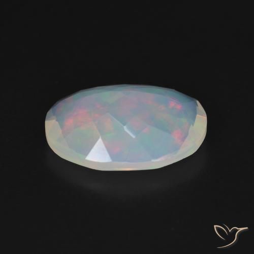 Opal Gemstone in 12.6 x 9.6 mm Size for Sale, Opal Stone in Multicolor White Color
