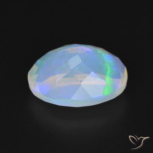 Opal Gemstone in 10.6 x 8 mm Size for Sale, Opal Stone in Bluish White Color