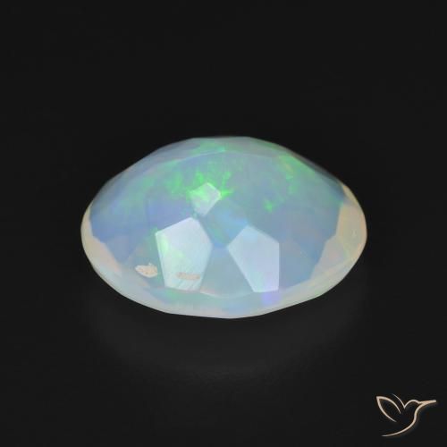 Opal Gemstone in 12 x 10 mm (calibrated) Size for Sale, Opal Stone in Multicolor White Color