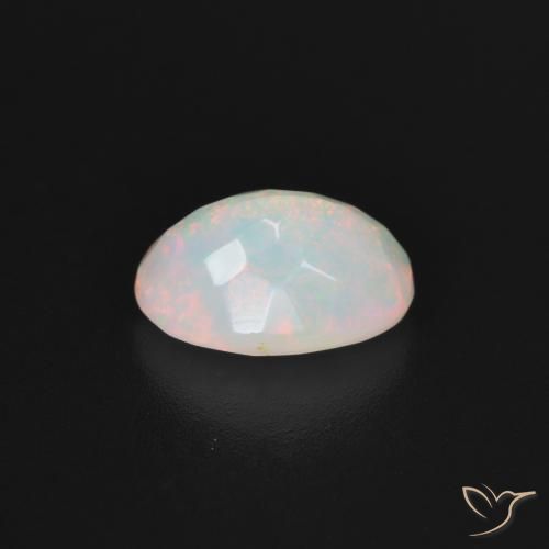 Opal Gemstone in 10 x 7 mm (calibrated) Size for Sale, Opal Stone in Multicolor White Color
