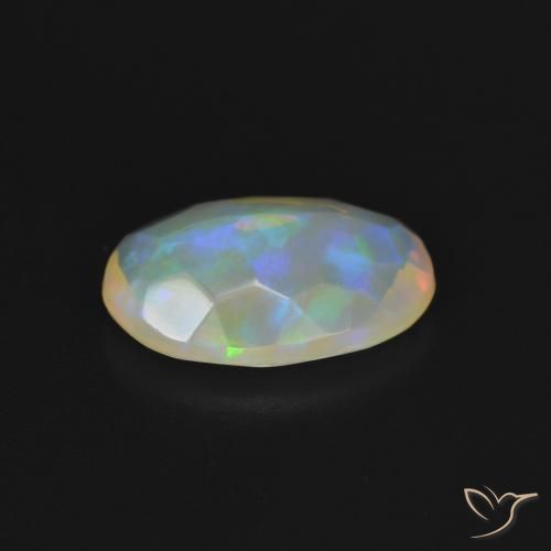 Opal Gemstone in 12 x 8.4 mm Size for Sale, Opal Stone in Multicolor White Color