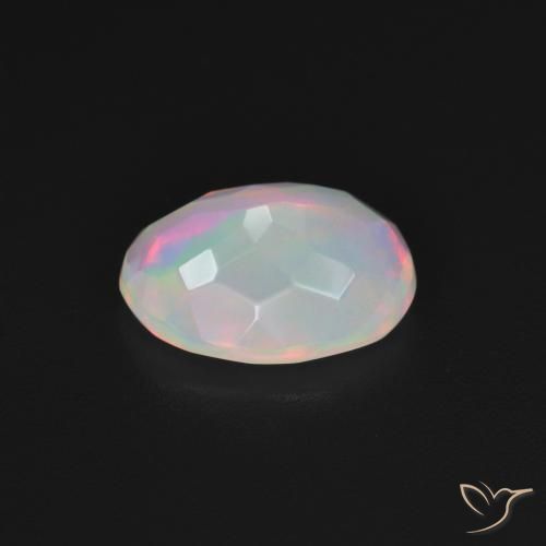 Opal Gemstone in 10.7 x 7.9 mm Size for Sale, Opal Stone in Multicolor White Color