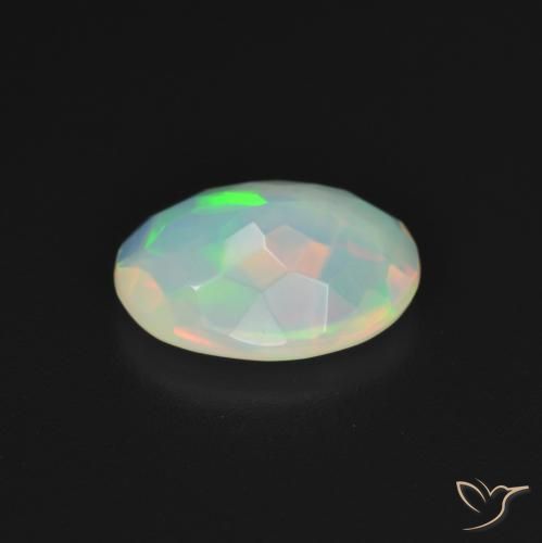 Opal Gemstone in 11.3 x 8.5 mm Size for Sale, Opal Stone in Multicolor White Color