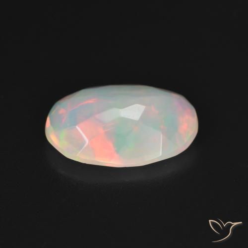 Opal Gemstone in 12.3 x 8.7 mm Size for Sale, Opal Stone in Multicolor White Color