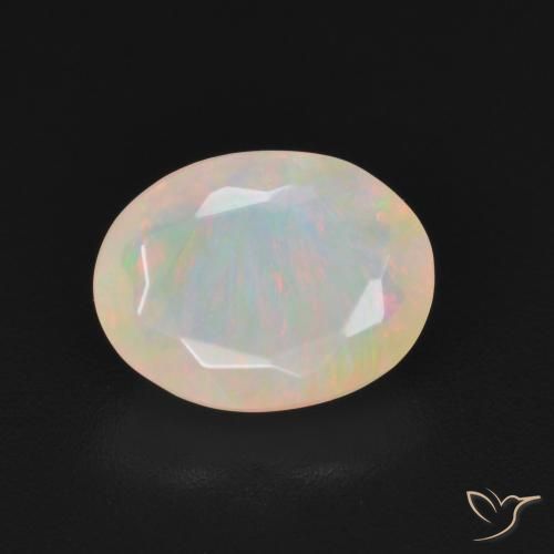 1.19ct Natural Multicolor Opal, Oval, Translucent