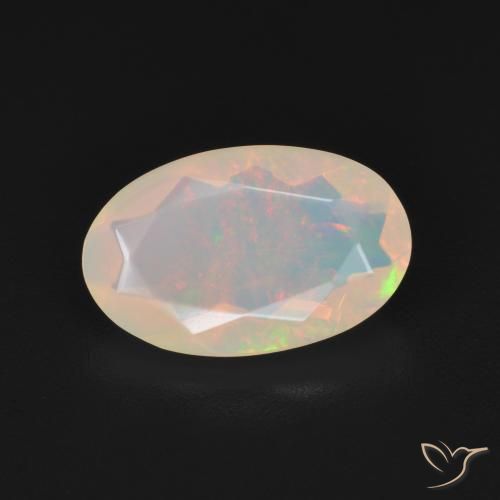 1.51ct Natural Multicolor Opal, Oval, Transparent