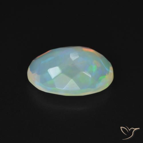 Opal Gemstone in 10 x 7 mm (calibrated) Size for Sale, Opal Stone in Multicolor White Color