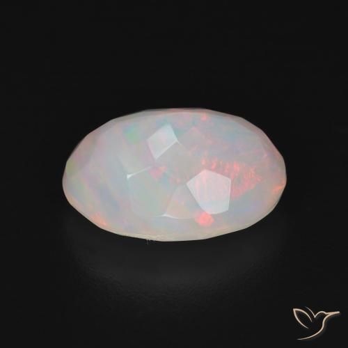 Opal Gemstone in 12.3 x 9.2 mm Size for Sale, Opal Stone in Multicolor White Color