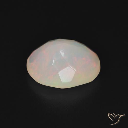 Opal Gemstone in 10.5 x 8.6 mm Size for Sale, Opal Stone in Multicolor White Color