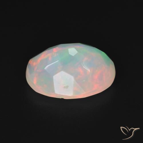 Opal Gemstone in 11.4 x 8.2 mm Size for Sale, Opal Stone in Multicolor White Color