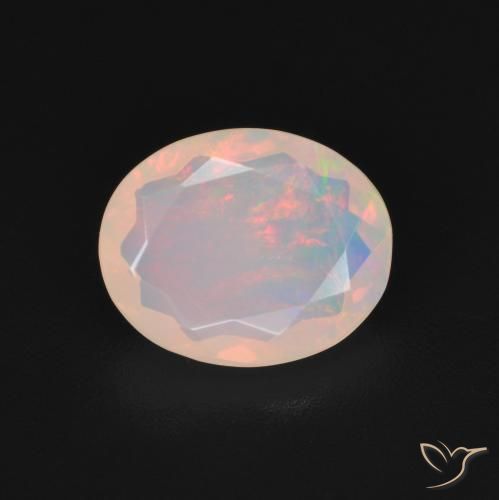 1.45ct Natural Multicolor Opal, Oval, Transparent, Photo A