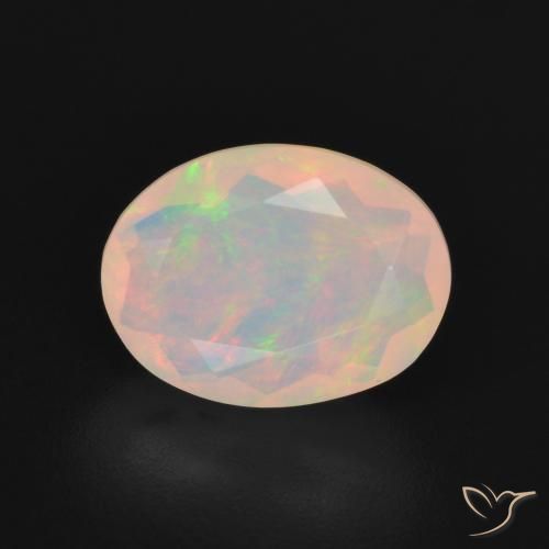1.78ct Natural Multicolor Opal, Oval, Transparent
