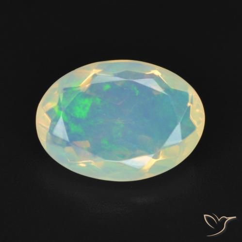 2.15ct Natural Multicolor Opal, Oval, Transparent