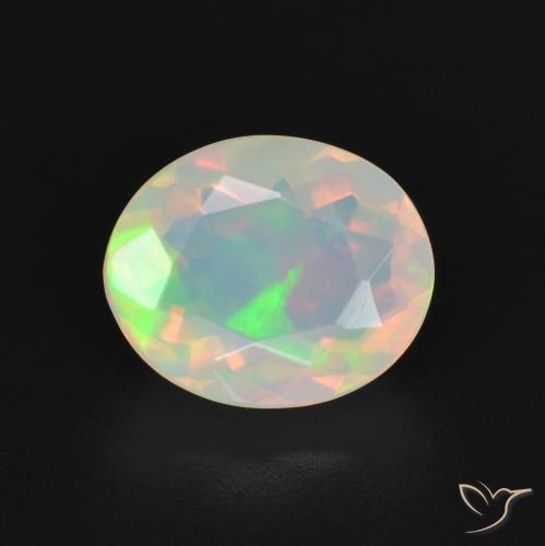 1.94ct Natural Multicolor Opal, Oval, Transparent