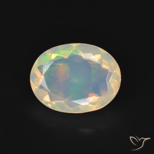 1.72ct Natural Multicolor Opal, Oval, Transparent
