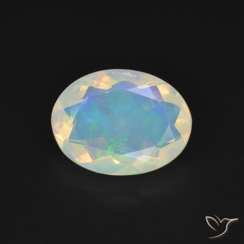 1.48ct Natural Multicolor Opal, Oval, Transparent