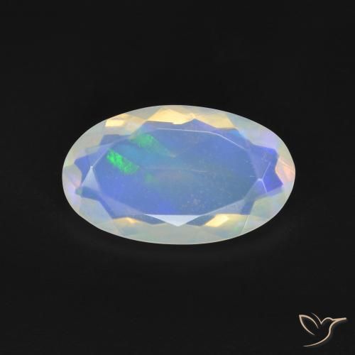 2.02ct Natural Multicolor Opal, Oval, Transparent