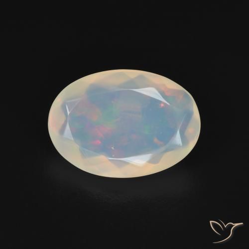 1.82ct Natural Multicolor Opal, Oval, Transparent