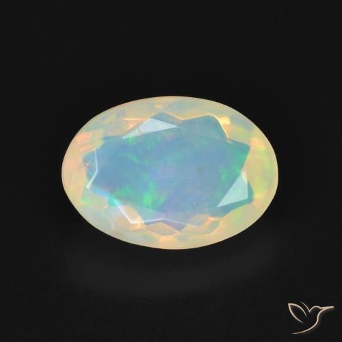 1.87ct Natural Multicolor Opal, Oval, Transparent, Photo A