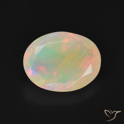 1.57ct Natural Multicolor Opal, Oval, Translucent