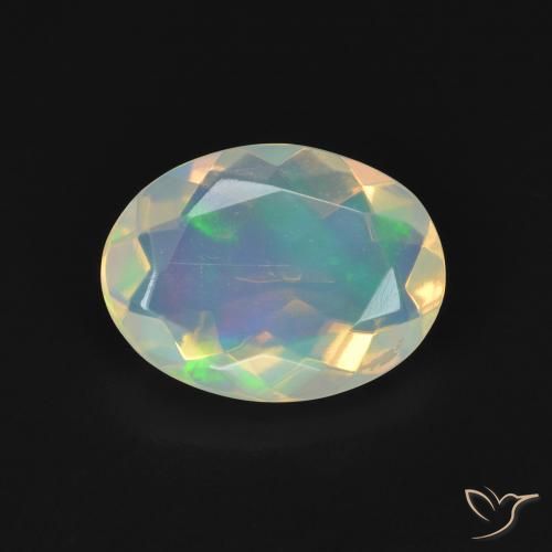 1.70ct Natural Multicolor Opal, Oval, Transparent