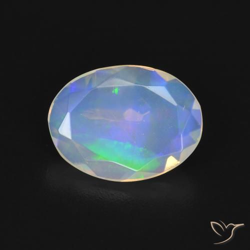1.43ct Natural Multicolor Opal, Oval, Transparent
