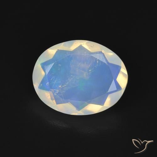 1.89ct Natural Multicolor Opal, Oval, Transparent